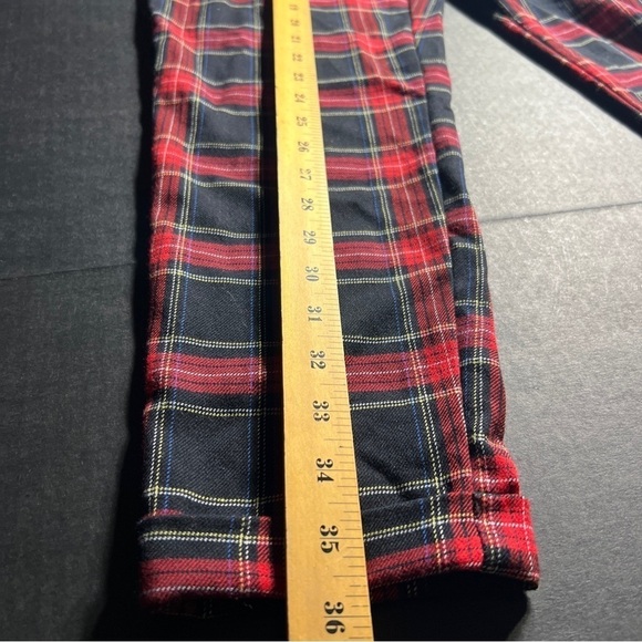 Bershka Red/Black Plaid pants Size Small - Picture 13 of 16